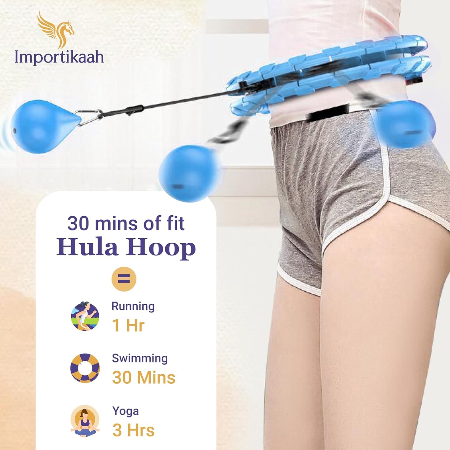 Smart Weighted Hula Hoop - Fun Fitness Core Training