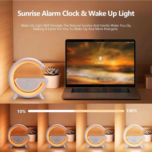 Multi-Functional LED Night Lamp with Wireless Charging & Bluetooth speaker FM Radio
